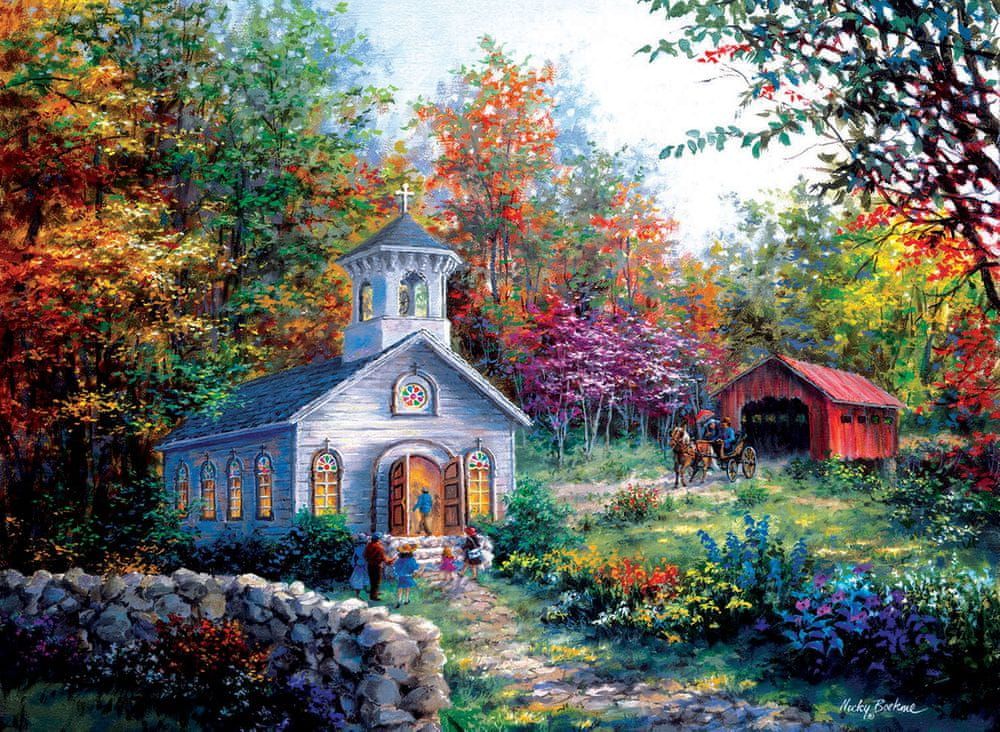 SunsOut Puzzle 1500 dílků Nicky Boehme - Worship in the Countryside - obrázek 1