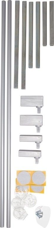 BABYDAN Prodloužení zábrany Avantgard nebo Designer 7 cm, 2 ks, silver - obrázek 2