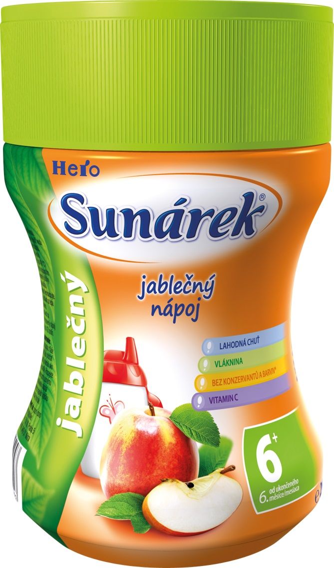 3x SUNÁREK Jablečný rozpustný nápoj - dóza (200 g) - obrázek 2