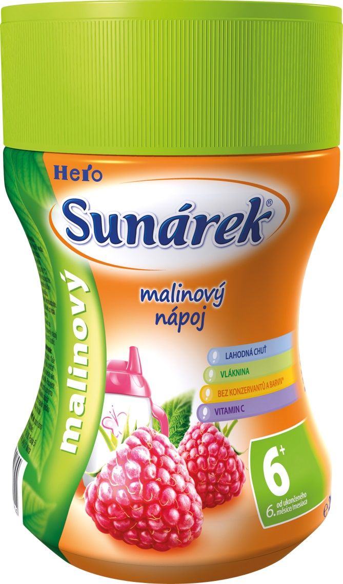 SUNÁREK Malinový rozpustný nápoj 3 x 200 g - obrázek 2