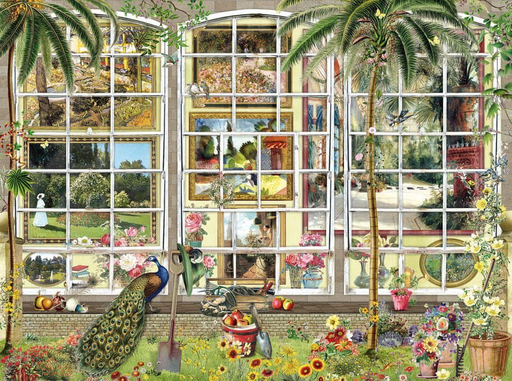 SunsOut Puzzle 1000 dílků Barbara Behr - Gardens in Art - obrázek 1