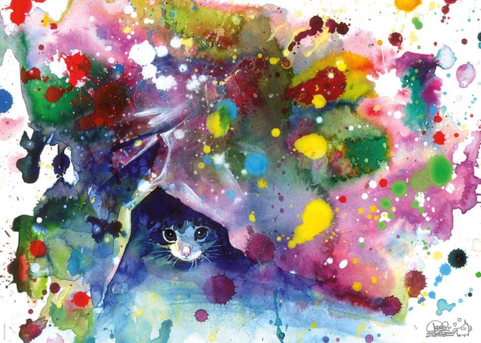 Heye Puzzle 1000 dílků Lora Zombie - Meow - obrázek 1