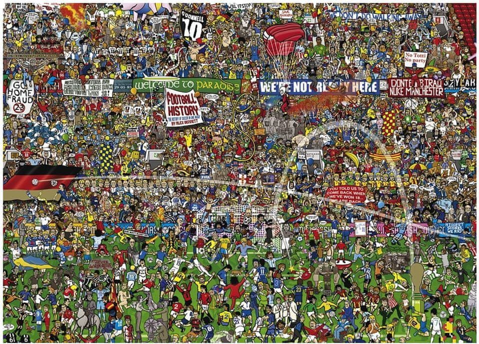 Heye Puzzle 3000 dílků Alex Bennett : Football History - obrázek 1