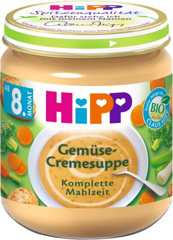 6x HiPP BIO Krémová polévka - zeleninová 200g, od uk. 7. měsíce - obrázek 1