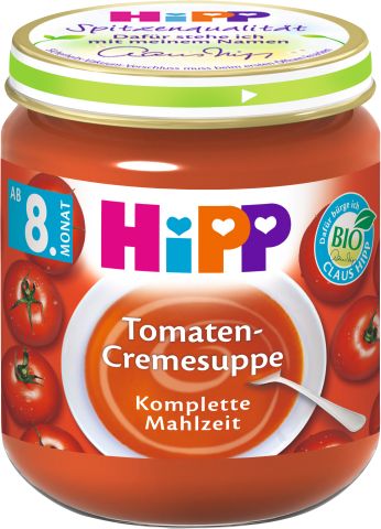 6x HiPP BIO Krémová polévka - rajčatová 200g, od uk. 7. měsíce - obrázek 1