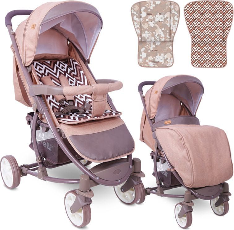 Lorelli Kočárek S-300 BEIGE&BROWN LINES - obrázek 1