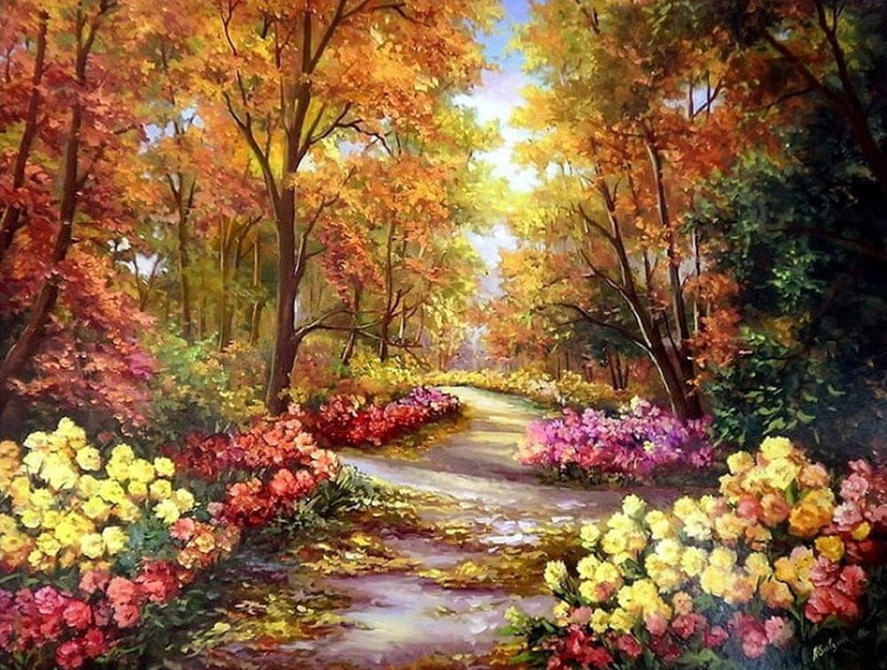 Maluješ Malování podle čísel - PARK - nevypnuté, 80x100 - obrázek 1