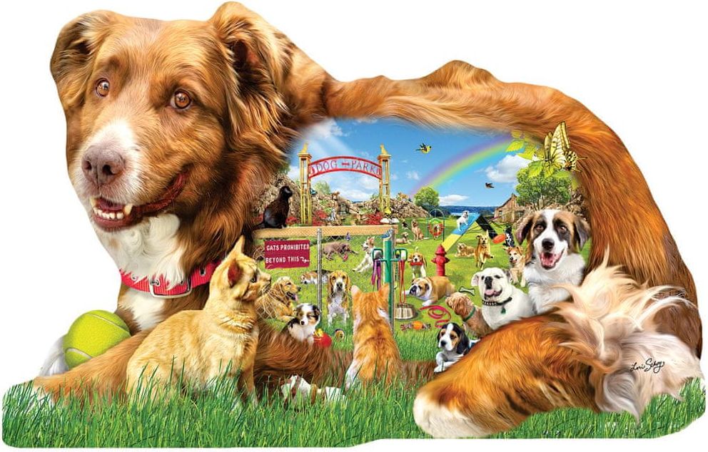 SunsOut Puzzle 1000 dílků XXL dílků - Lori Schory - Dog Park - obrázek 1