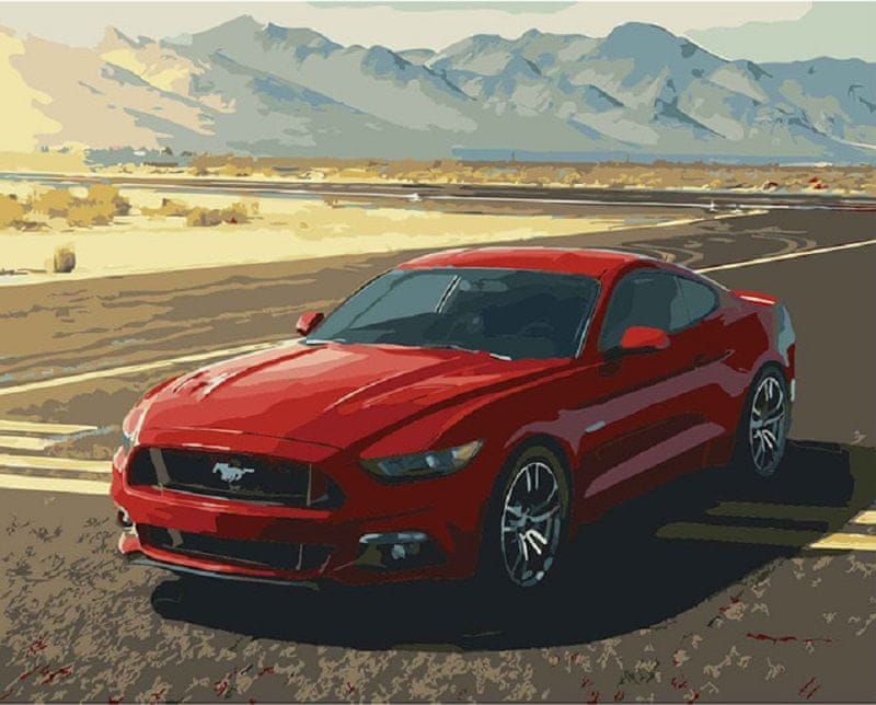 Maluješ Malování podle čísel - MUSTANG - 80x100, vypnuté - obrázek 1