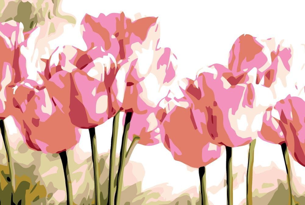 Maluješ Malování podle čísel - RŮŽOVÉ TULIPÁNY - 80x120, vypnuté - obrázek 1