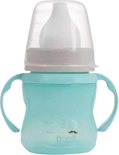 LOVI Hrníček tréninkový Retro 150 ml (6m+) - modrý - obrázek 1