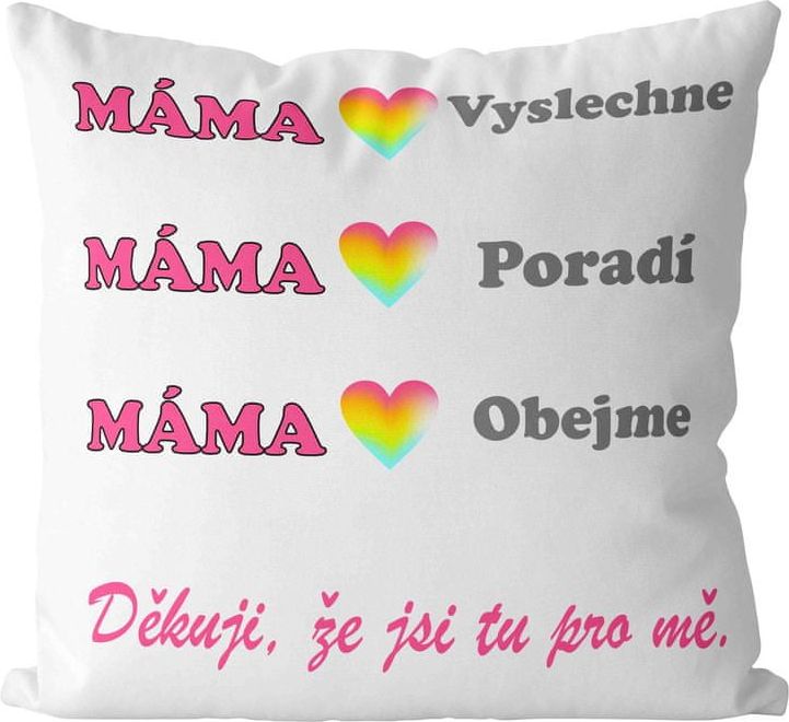 IMPAR SUBLIMACE Polštář Máma poradí - obrázek 1