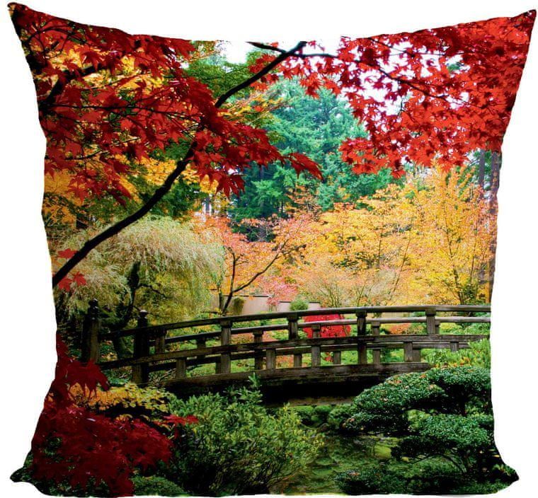 IMPAR SUBLIMACE Polštář Podzimní park - obrázek 1