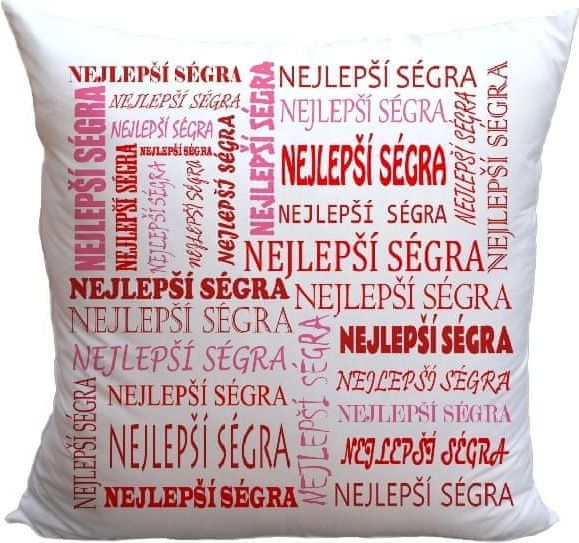 IMPAR SUBLIMACE Polštář Nejlepší ségra - obrázek 1