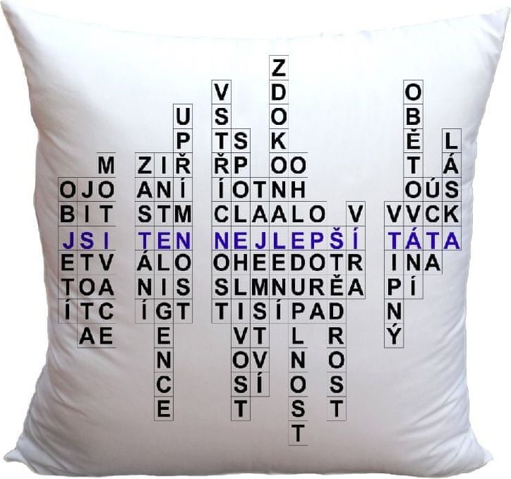 IMPAR SUBLIMACE Polštářek Křížovka-táta - obrázek 1