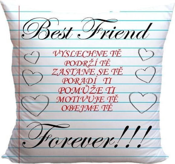 IMPAR SUBLIMACE Polštář Best friend vlastnosti - obrázek 1