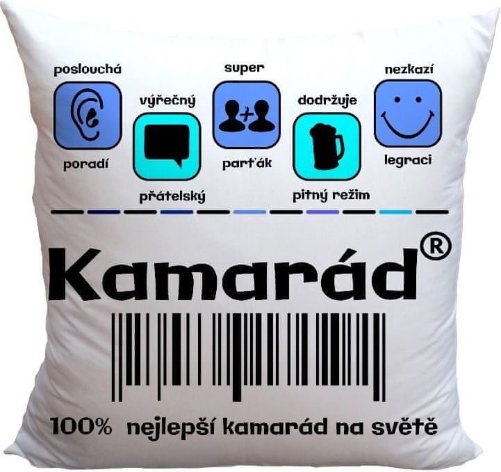 IMPAR SUBLIMACE Polštářek Kamarád 100% - obrázek 1