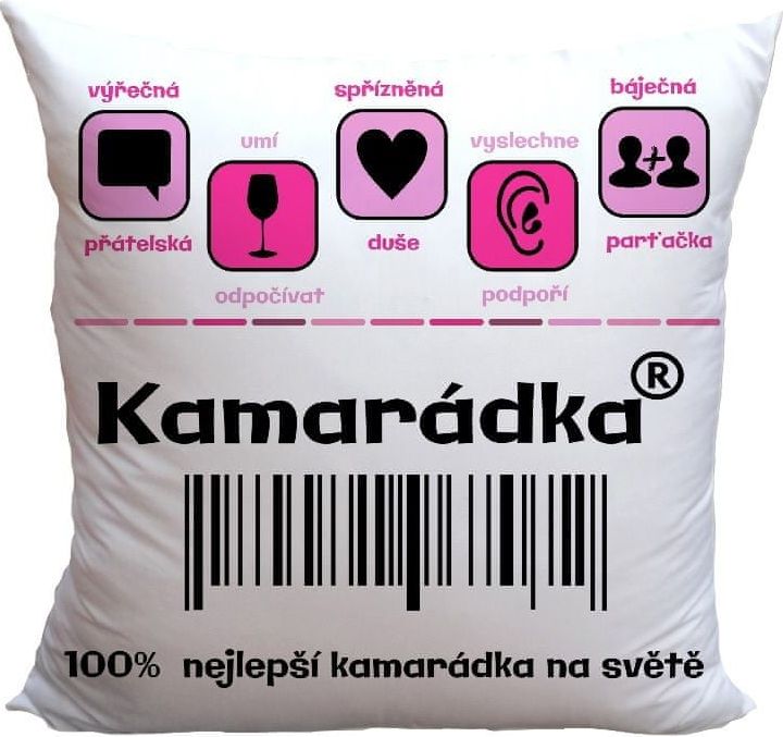 IMPAR SUBLIMACE Polštářek Kamarádka 100% - obrázek 1