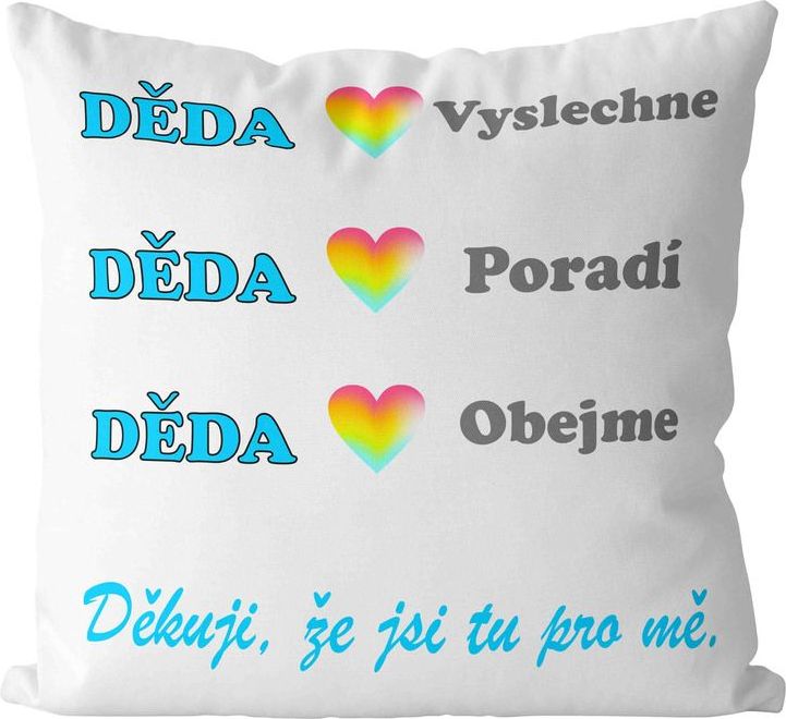 IMPAR SUBLIMACE Polštář Ďeda poradí - obrázek 1