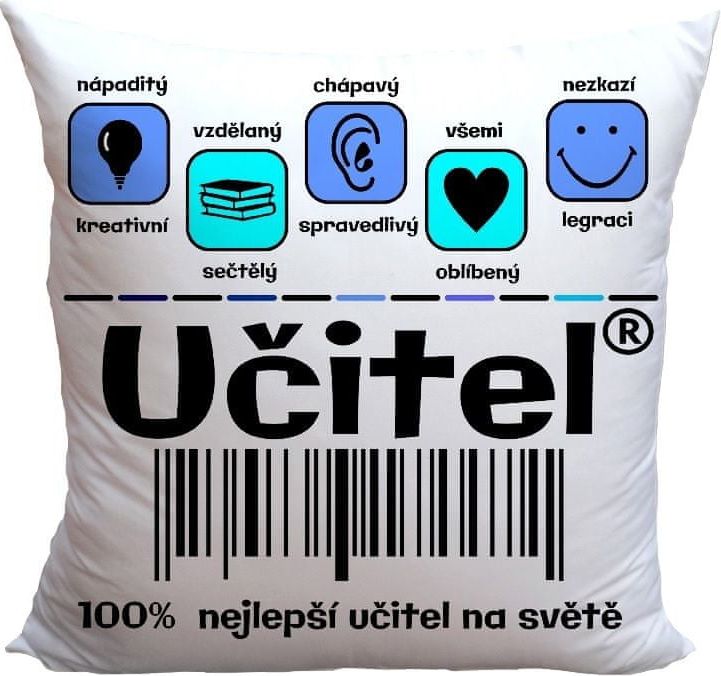 IMPAR SUBLIMACE Polštářek Učitel 100% - obrázek 1
