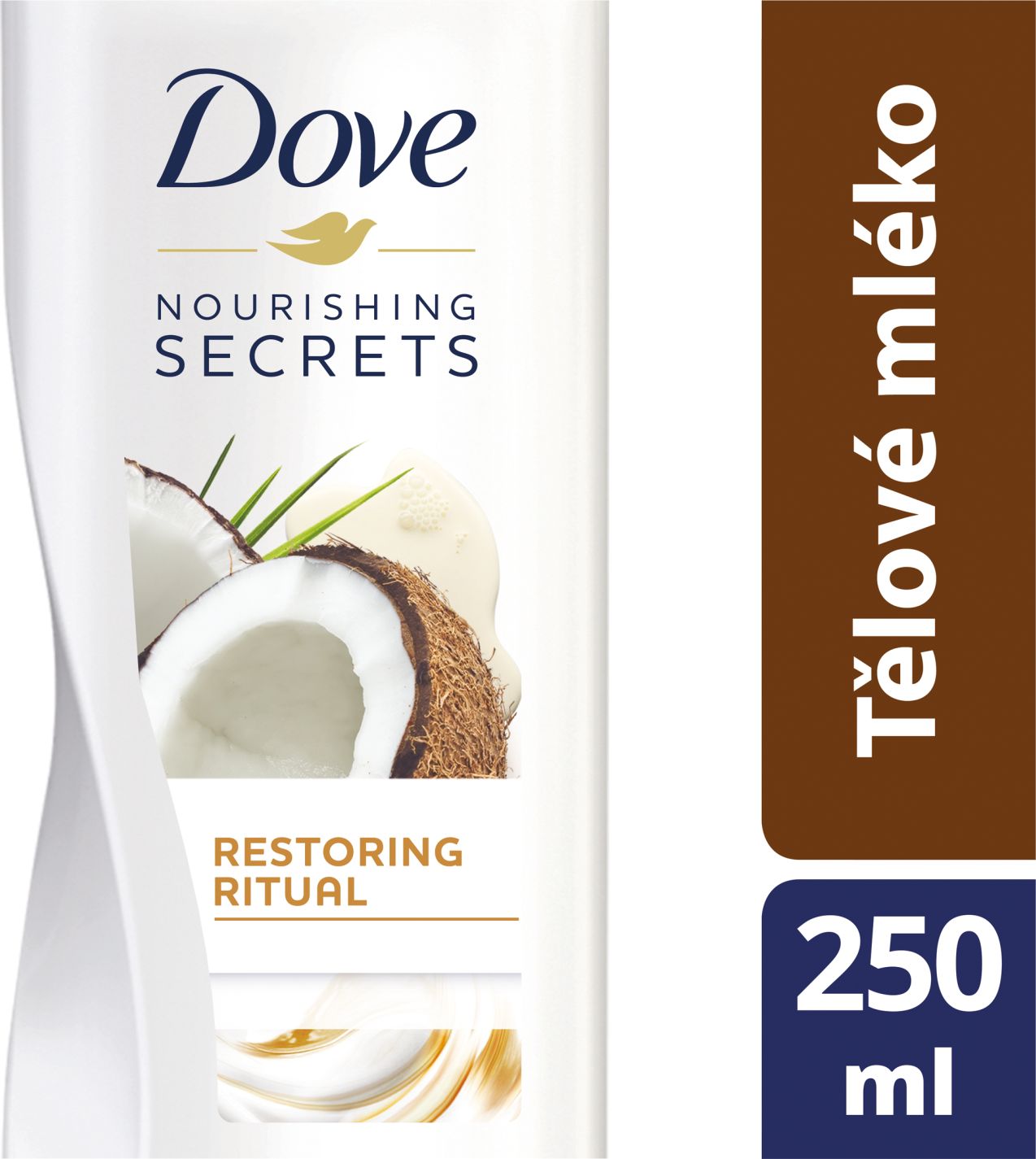DOVE Pečující Rituál tělové mléko s kokosovým olejem a mandlovým mlékem 250 ml - obrázek 2