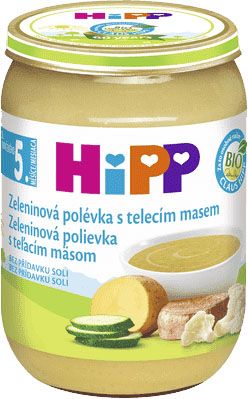 3x HIPP BIO Zeleninová polévka s telecím masem (190 g) - obrázek 2