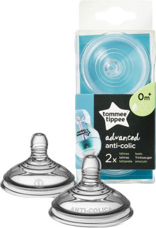 TOMME TIPPEE Náhradní savička Advanced Anti-Colic Slow Flow 2 ks, (0m+) - obrázek 1