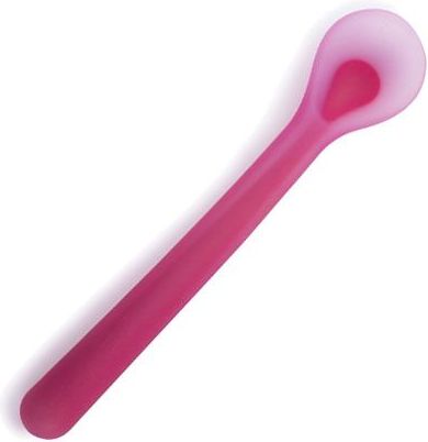 Suavinex Silikonová lžička 4m+ 1 ks růžová - obrázek 1