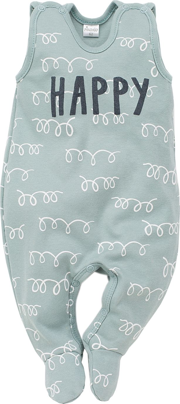 PINOKIO Dupačky Happy Llama vel. 56 – zelené - obrázek 1
