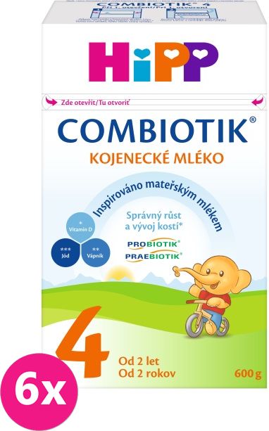 6x HIPP 4 JUNIOR Combiotik (600 g) - kojenecké mléko - obrázek 1