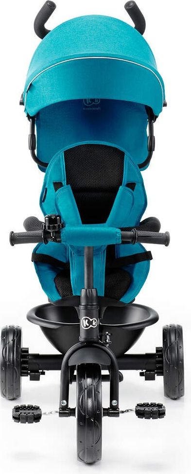 KINDERKRAFT Tříkolka Aston – Turquoise - obrázek 2