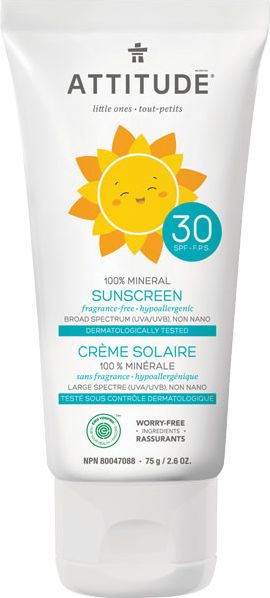 ATTITUDE Dětský opalovací krém SPF30 75 g - obrázek 1