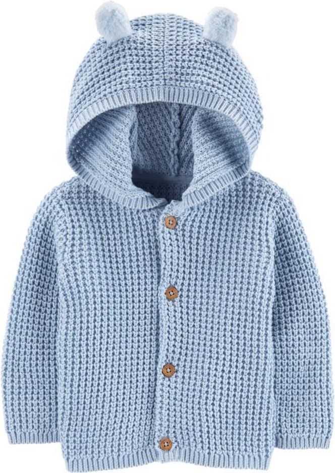 CARTER'S Svetr s kapucí - modrý, 12 m/vel. 80 - obrázek 1