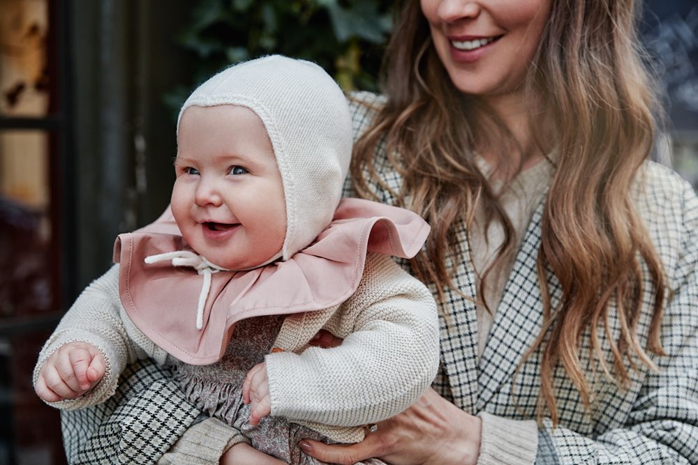 ELODIE DETAILS Kojenecká čepička Vanilla white 6-12 m - obrázek 2