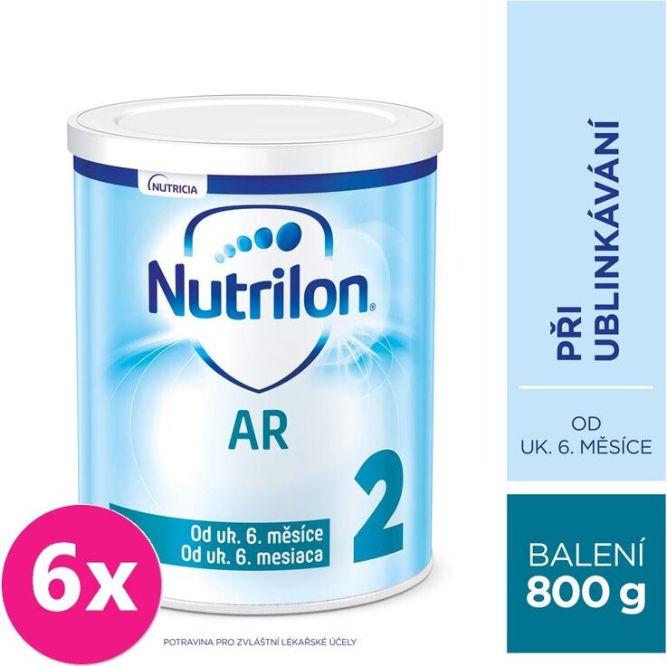 6x NUTRILON 2 AR speciální pokračovací mléko 800 g, 6+ - obrázek 1