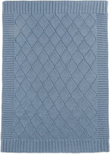 Mamas & Papas Pletená deka modrý denim - obrázek 2