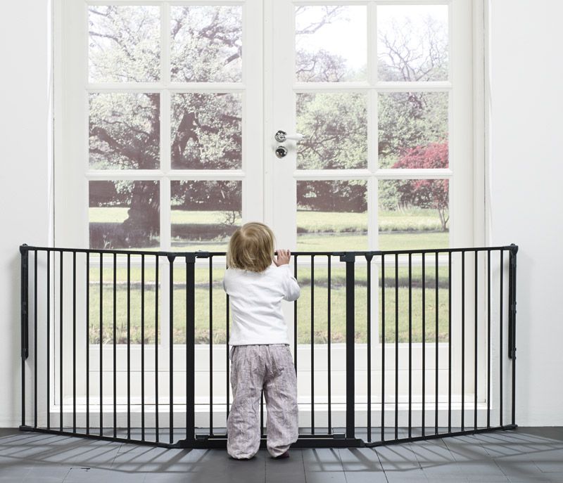 BABYDAN Prostorová zábrana Flex L černá 90-225 cm - obrázek 1
