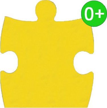 MALÝ GÉNIUS Okrajový díl KLASIK A silný 0+ (žlutý) - obrázek 1