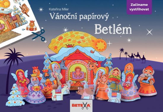 Betlém - vánoční vystřihovánka - obrázek 1