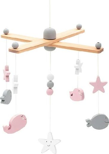 Jollein Kolotoč Sea animal pink/white - obrázek 1