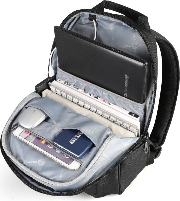 Dámský studentský batoh Tigernu 3090B Růžový 22,5 l - obrázek 12