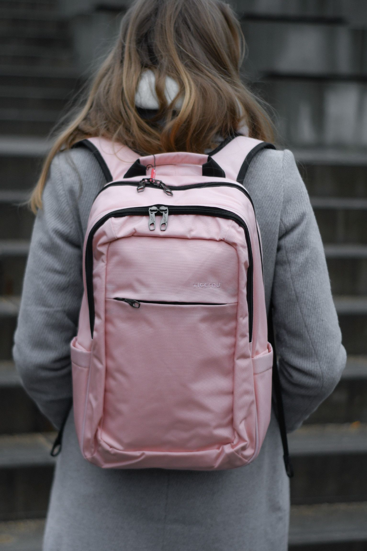 Dámský studentský batoh Tigernu 3090B Růžový 22,5 l - obrázek 6
