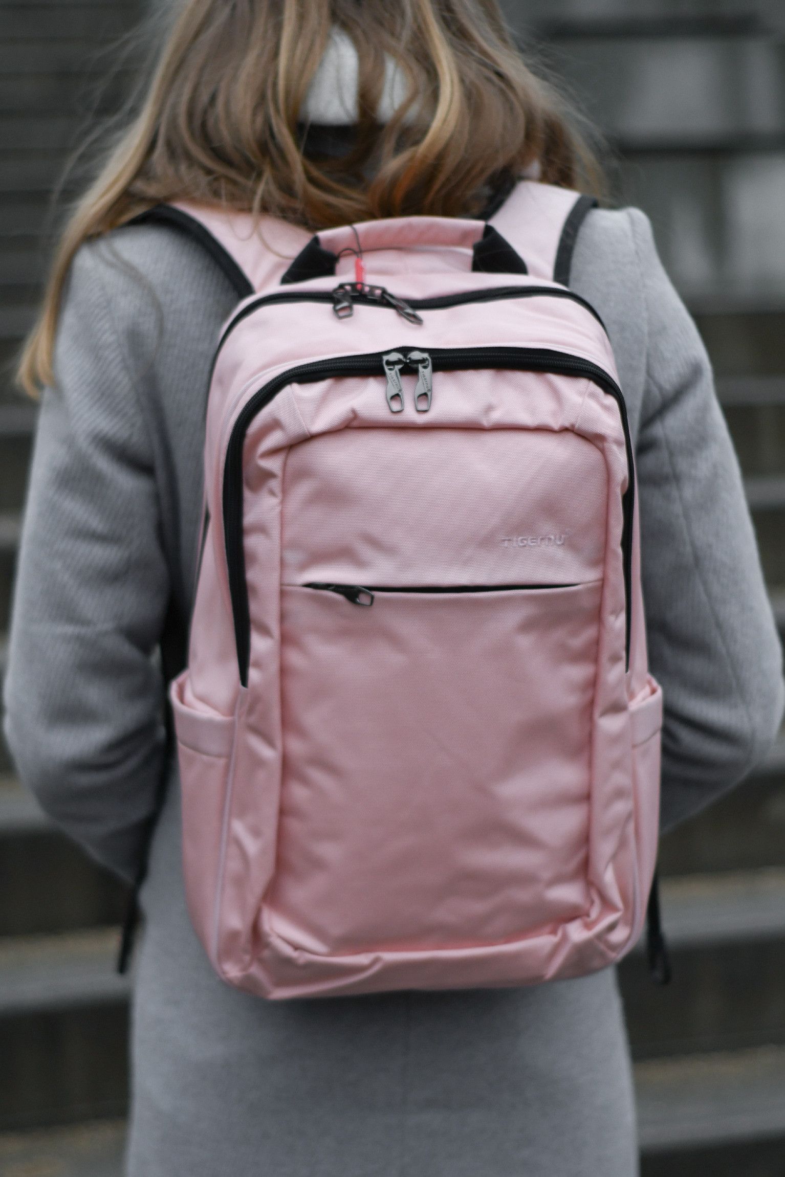 Dámský studentský batoh Tigernu 3090B Růžový 22,5 l - obrázek 7