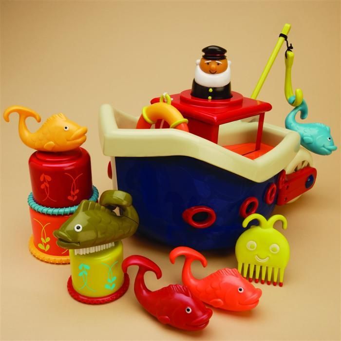 Loď s kapitánem B-Toys Fish & Splish - obrázek 1