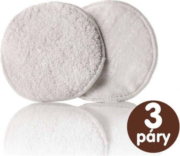 Bambusové vložky do podprsenky 6 ks Kikko Natural - obrázek 1