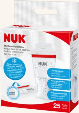 NUK Sáčky na mateřské mléko 25ks - obrázek 2