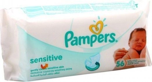 Vlhčené ubrousky 56 ks Pampers Sensitive - obrázek 1
