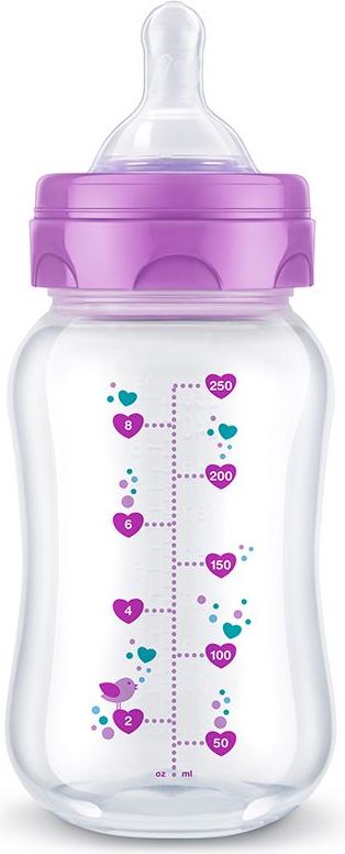 Bayby Kojenecká láhev 250 ml fialová - obrázek 2