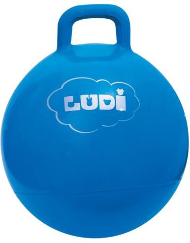 Skákací míč 45 cm modrý Ludi - obrázek 1