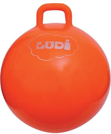 Skákací míč 55 cm oranžový Ludi - obrázek 1